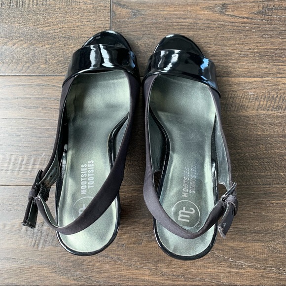 Mootsies Tootsies Size 8 Black 3 Inch High Heels - Picture 5 of 12